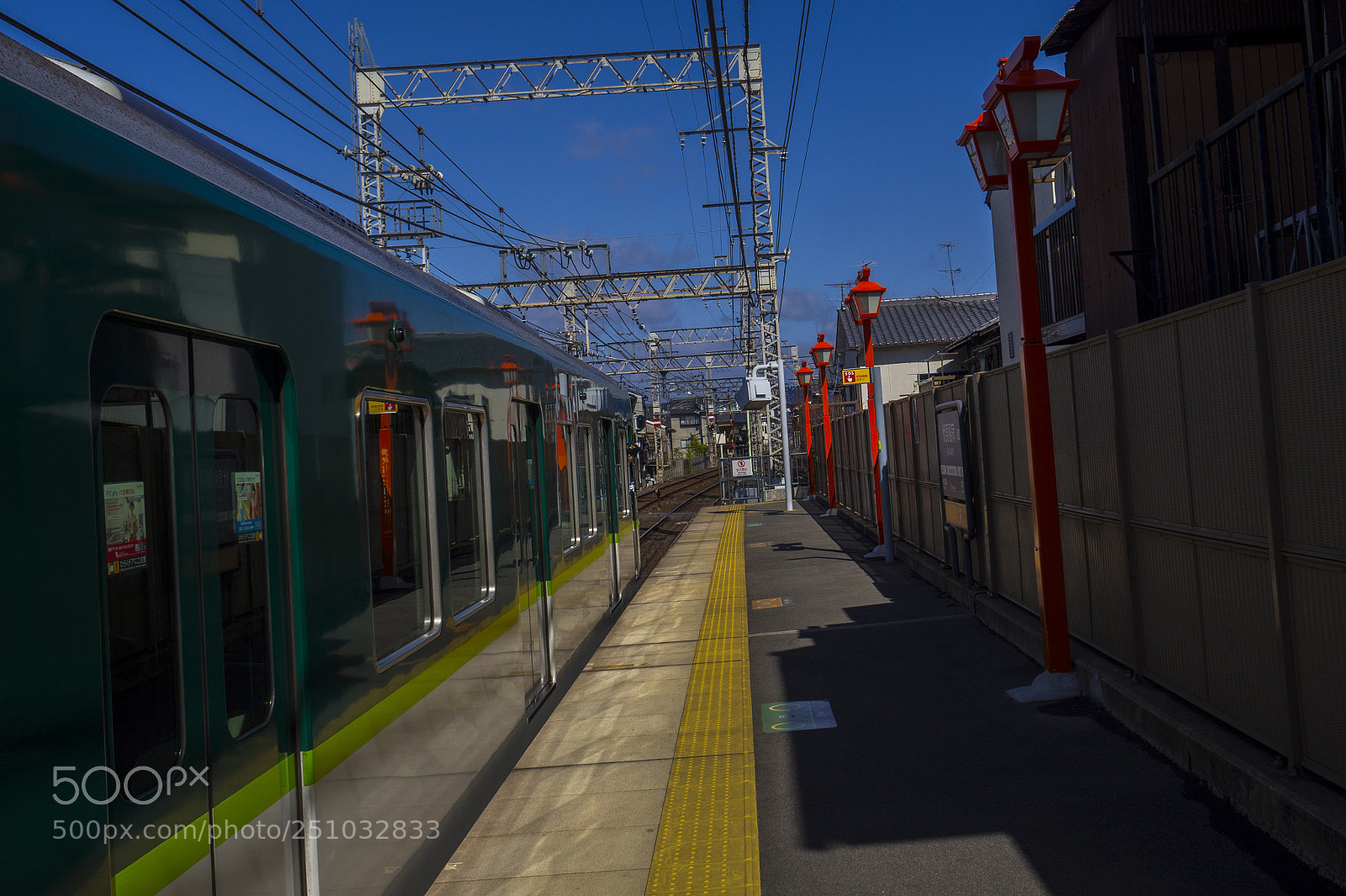 Olympus OM-D E-M10 II sample photo. Kyoto subway train photography