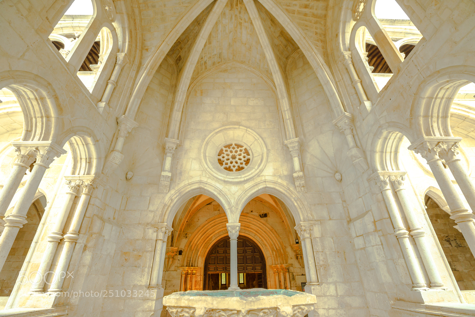 Canon EOS 5D Mark IV sample photo. Gothic fountain alcobaca monastery photography