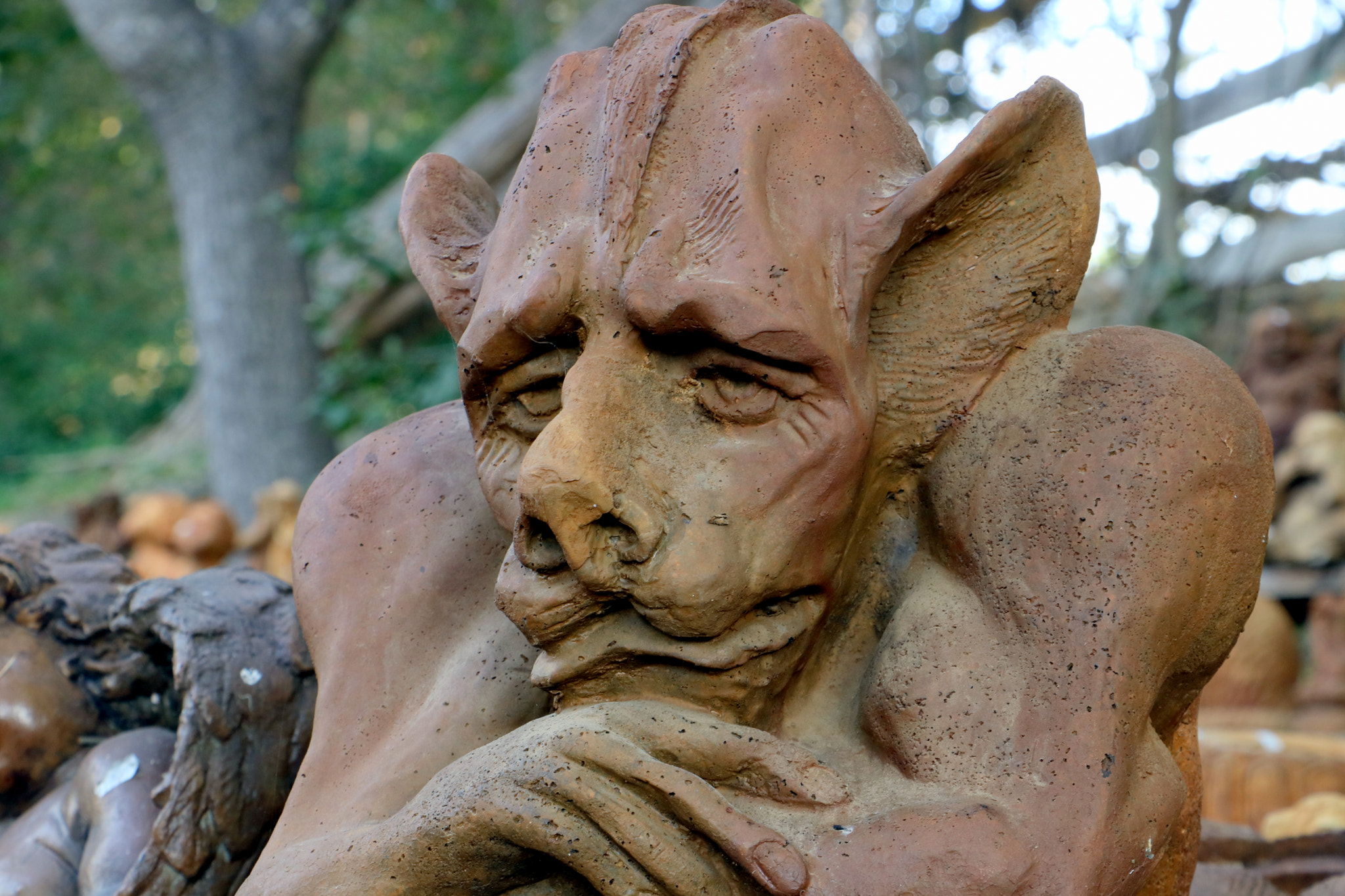 Canon EOS 760D (EOS Rebel T6s / EOS 8000D) sample photo. Sad gargoyle photography