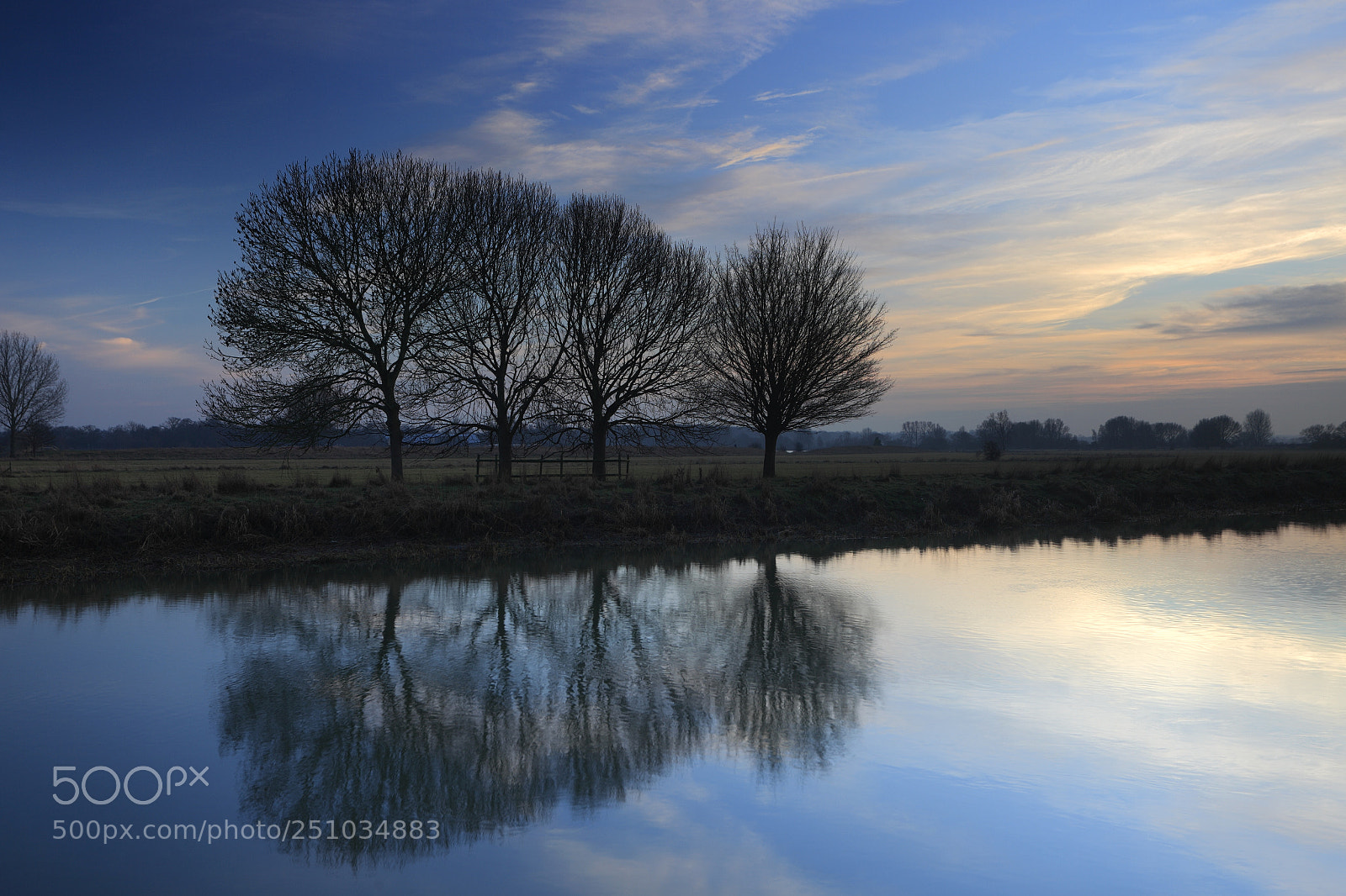 Canon EOS 5D Mark II sample photo. Winter sunset, river nene photography