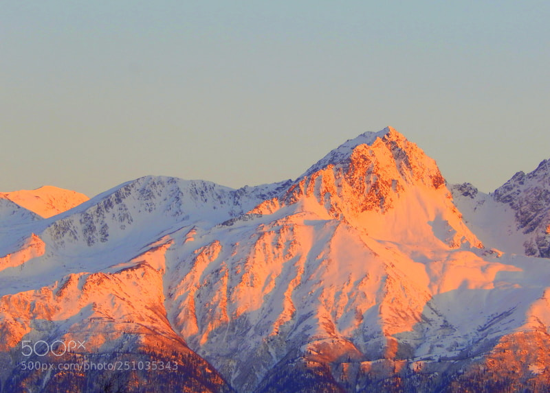 Nikon Coolpix L830 sample photo. Mountain sunset photography