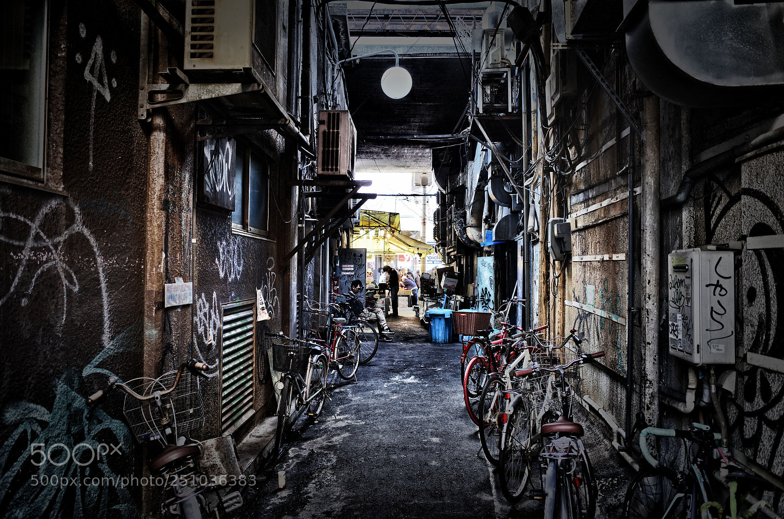 Ricoh GR sample photo. Side street photography