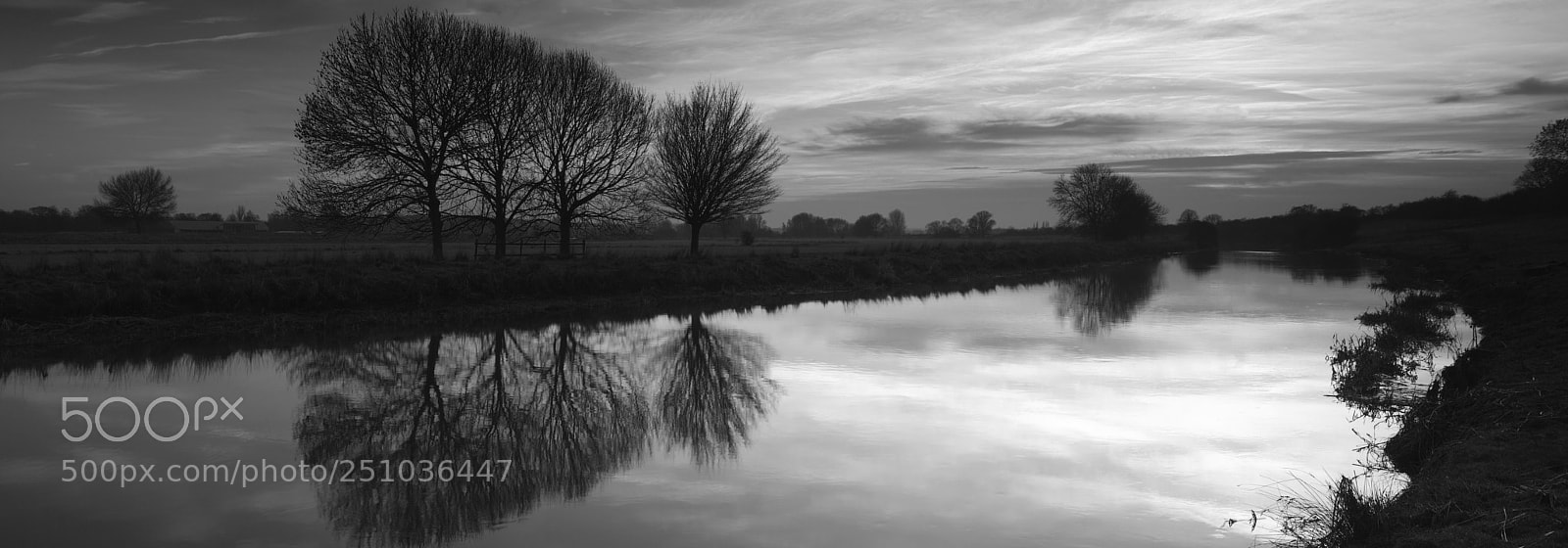 Canon EOS 5D Mark II sample photo. Winter sunset, river nene photography