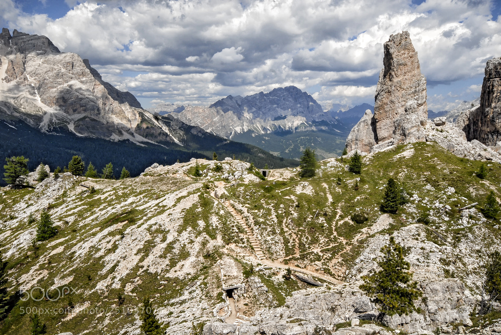 Nikon D200 sample photo. Cinque torri dolomites photography