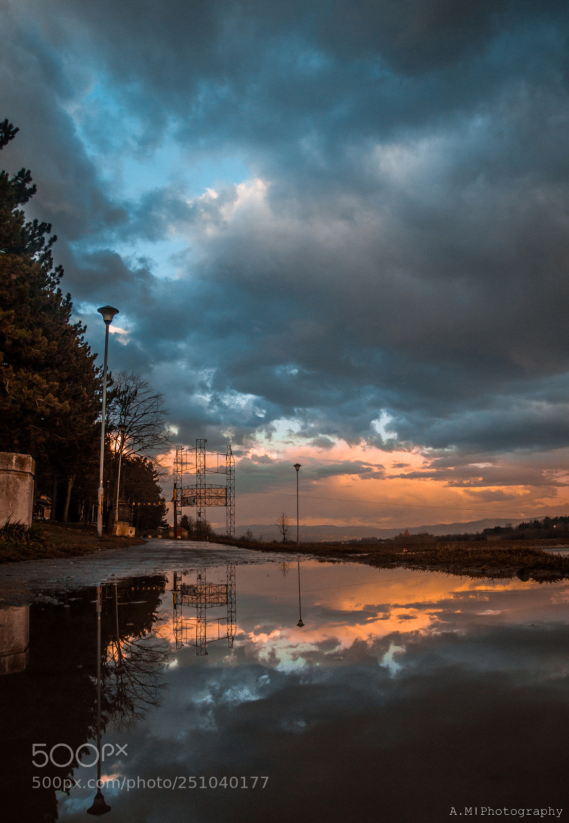 Canon EOS 7D sample photo. Noise reflection of sunset photography