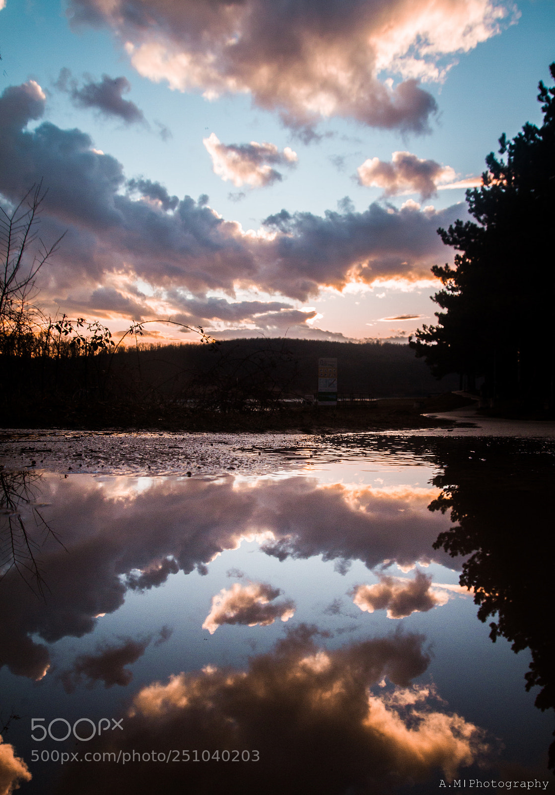 Canon EOS 7D sample photo. Noise reflection of sunset photography