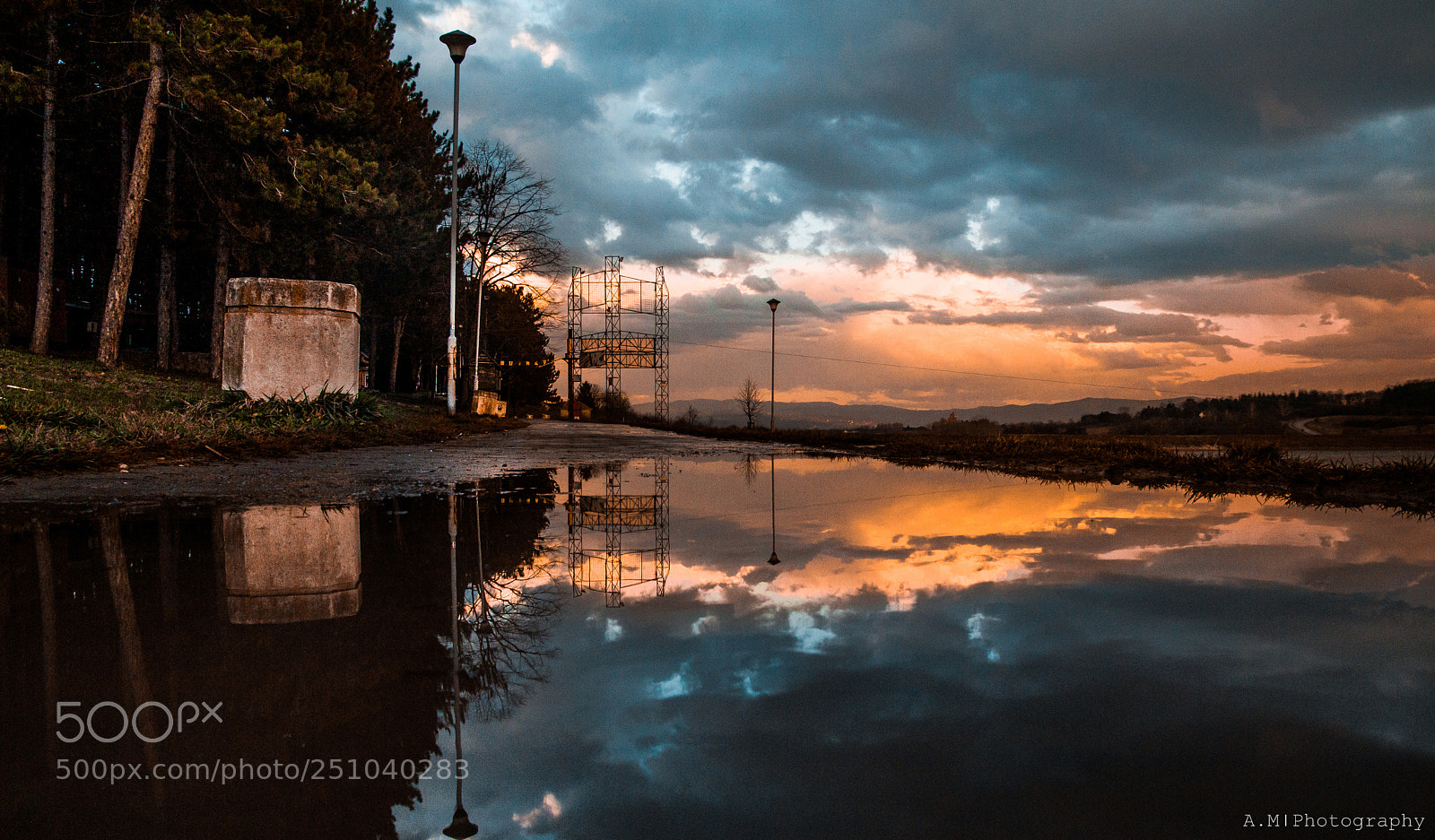 Canon EOS 7D sample photo. Noise reflection of sunset photography