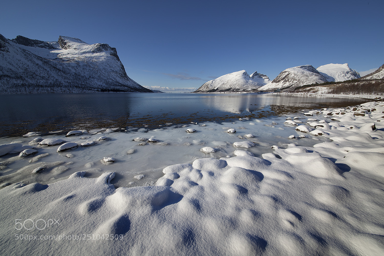 Canon EOS 5D Mark II sample photo. Frozen fjord photography