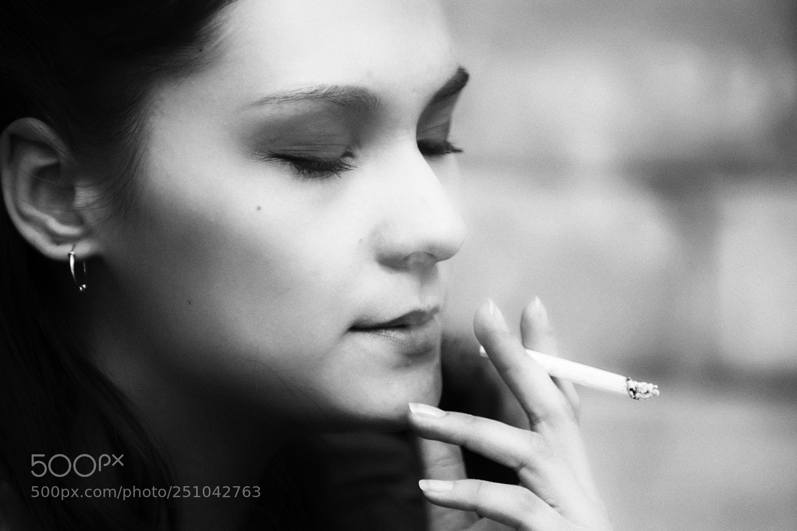 Nikon D800 sample photo. Smoking fashion photography