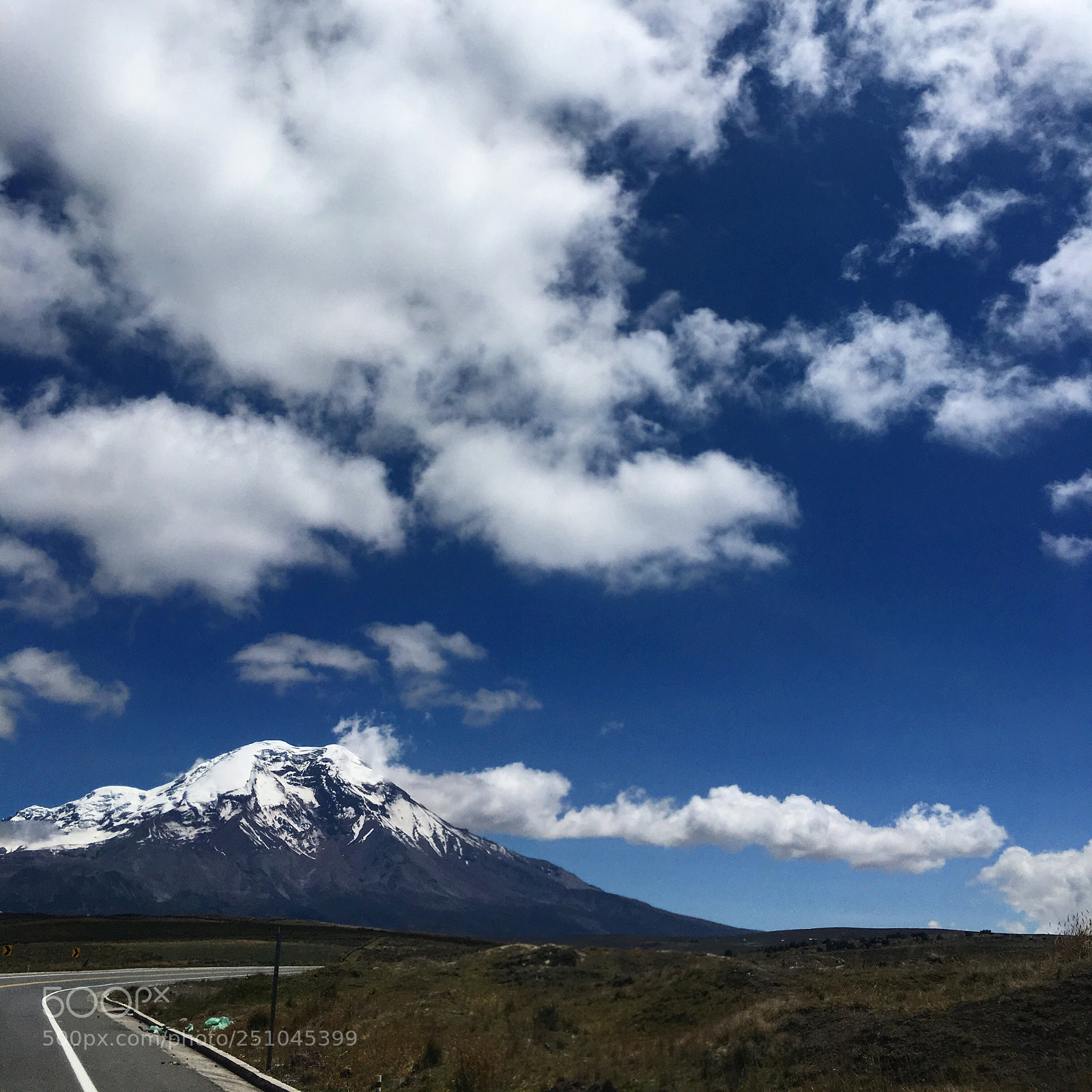 Apple iPhone 6s sample photo. Chimborazo on the road 
 photography