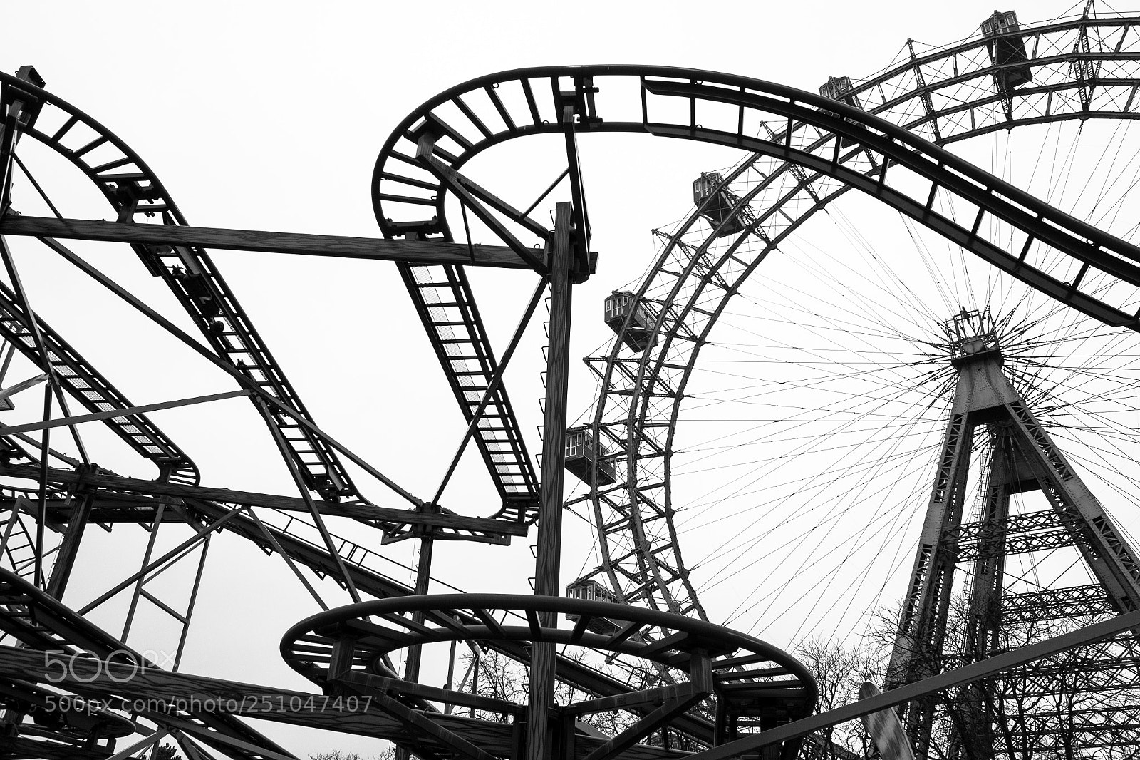 Fujifilm X-T10 sample photo. Roller coaster in vienna photography
