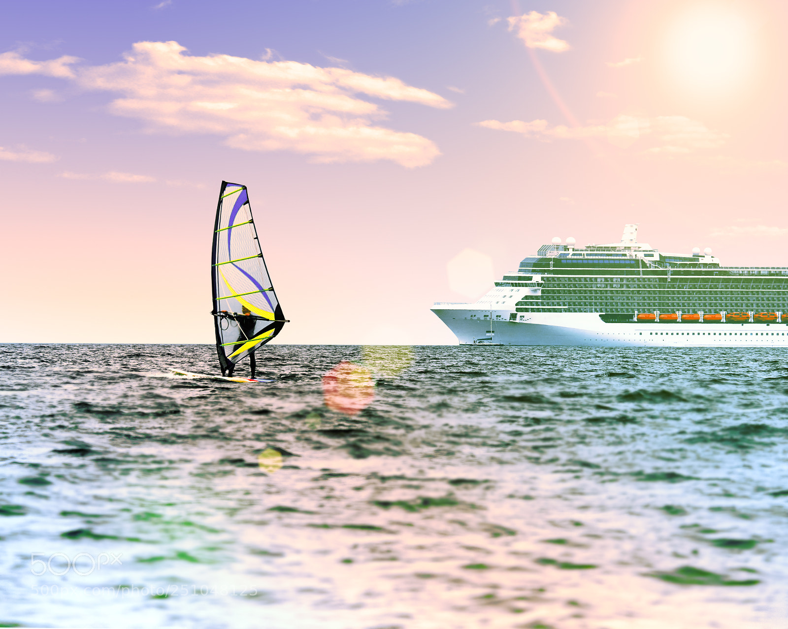 Fujifilm X-E1 sample photo. Windsurfer in the sea photography