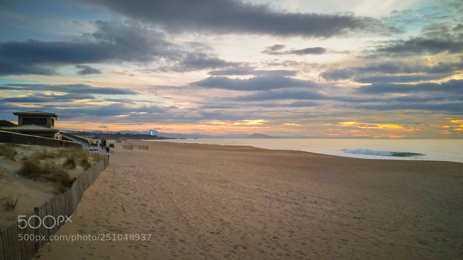 DJI FC220 sample photo. Beautiful sunset at anglet photography