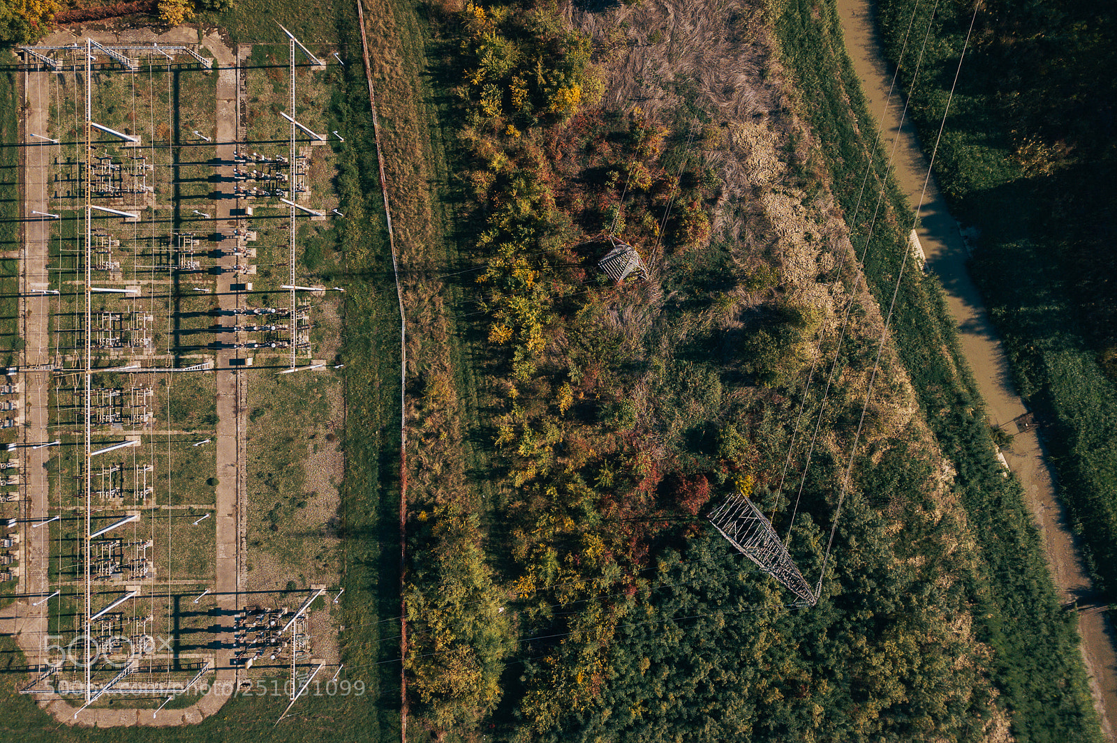 DJI FC220 sample photo. Aerial view of electricity photography