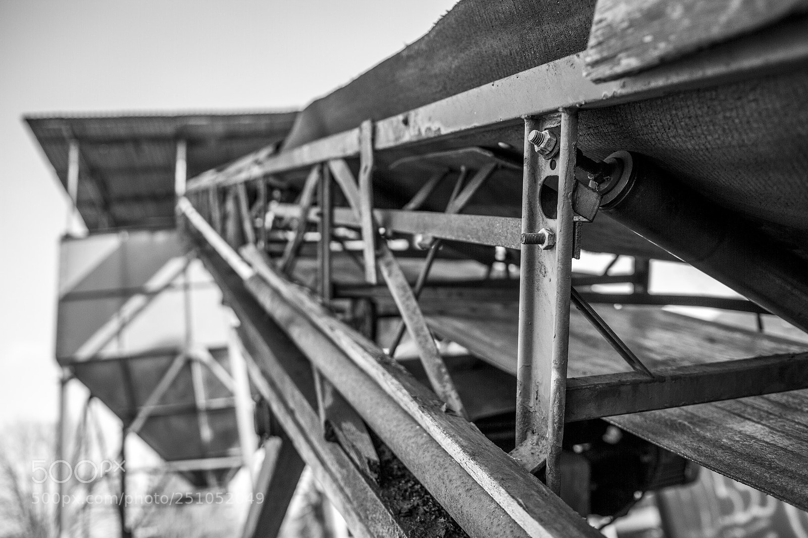 Canon EOS 7D sample photo. Coal conveyor photography