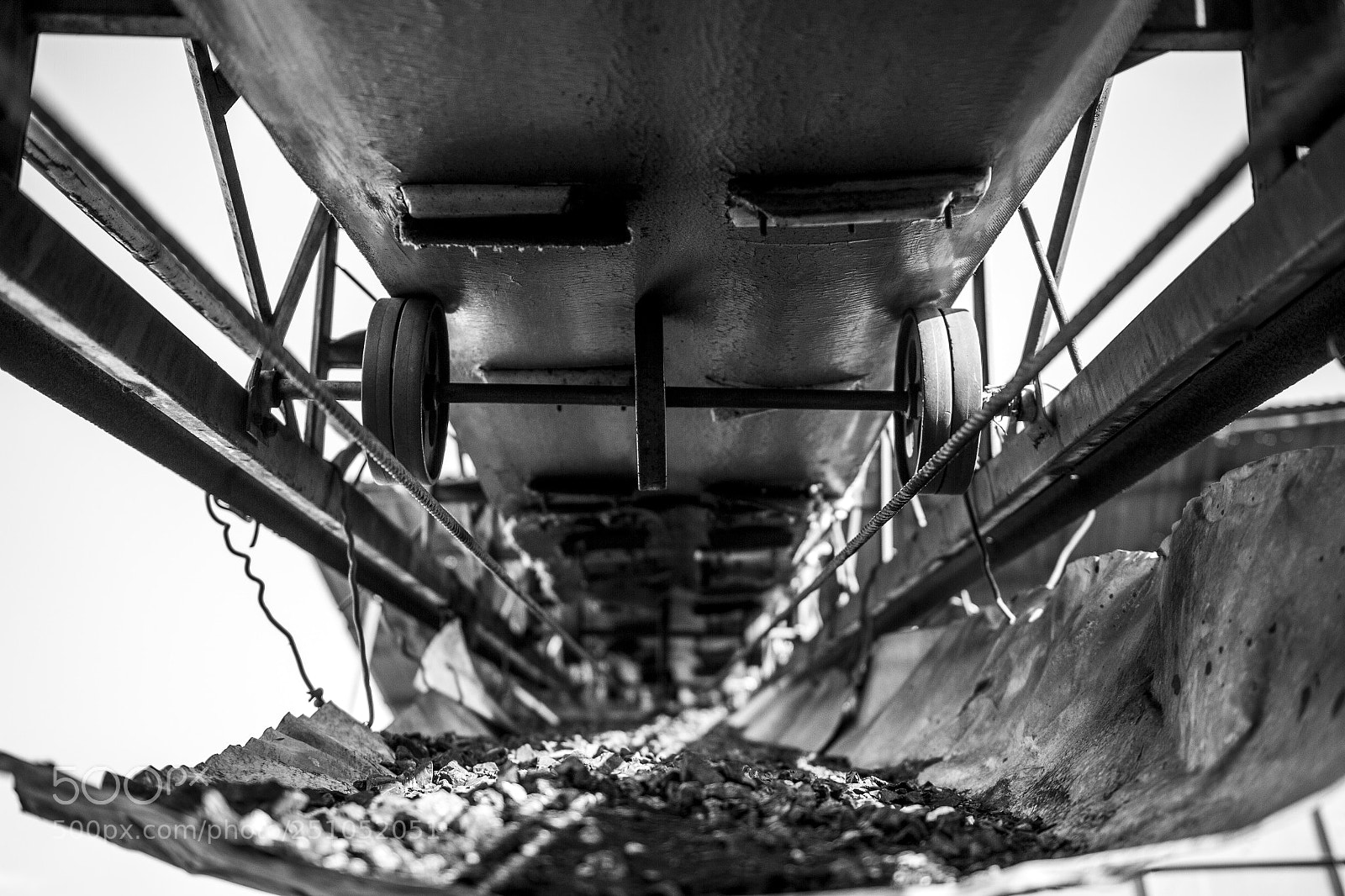 Canon EOS 7D sample photo. Coal conveyor photography