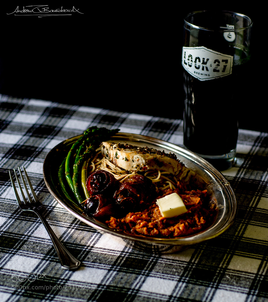Nikon D7200 sample photo. Lemon basil swordfish garlic photography