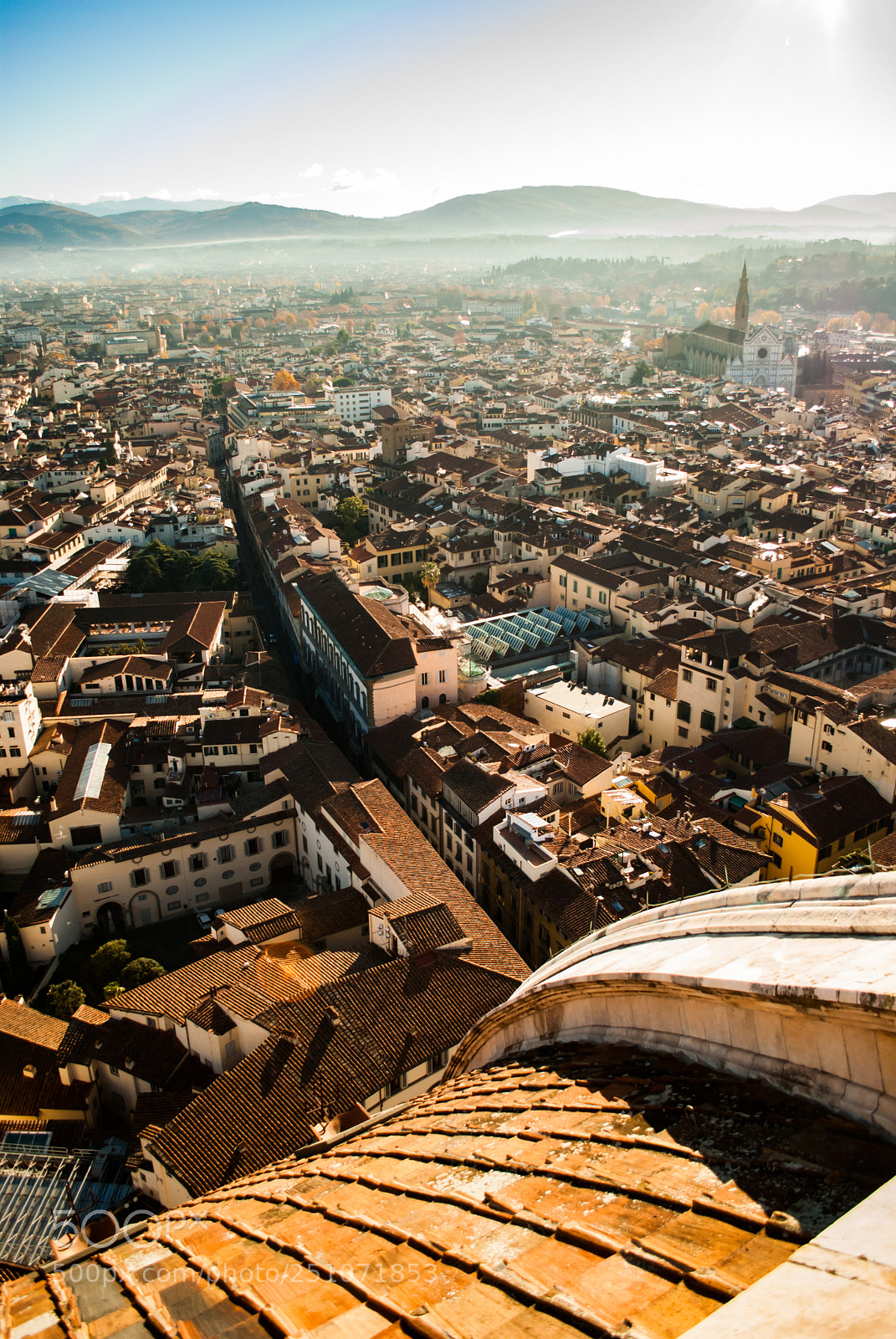 Nikon D3000 sample photo. Sunrise over florence photography