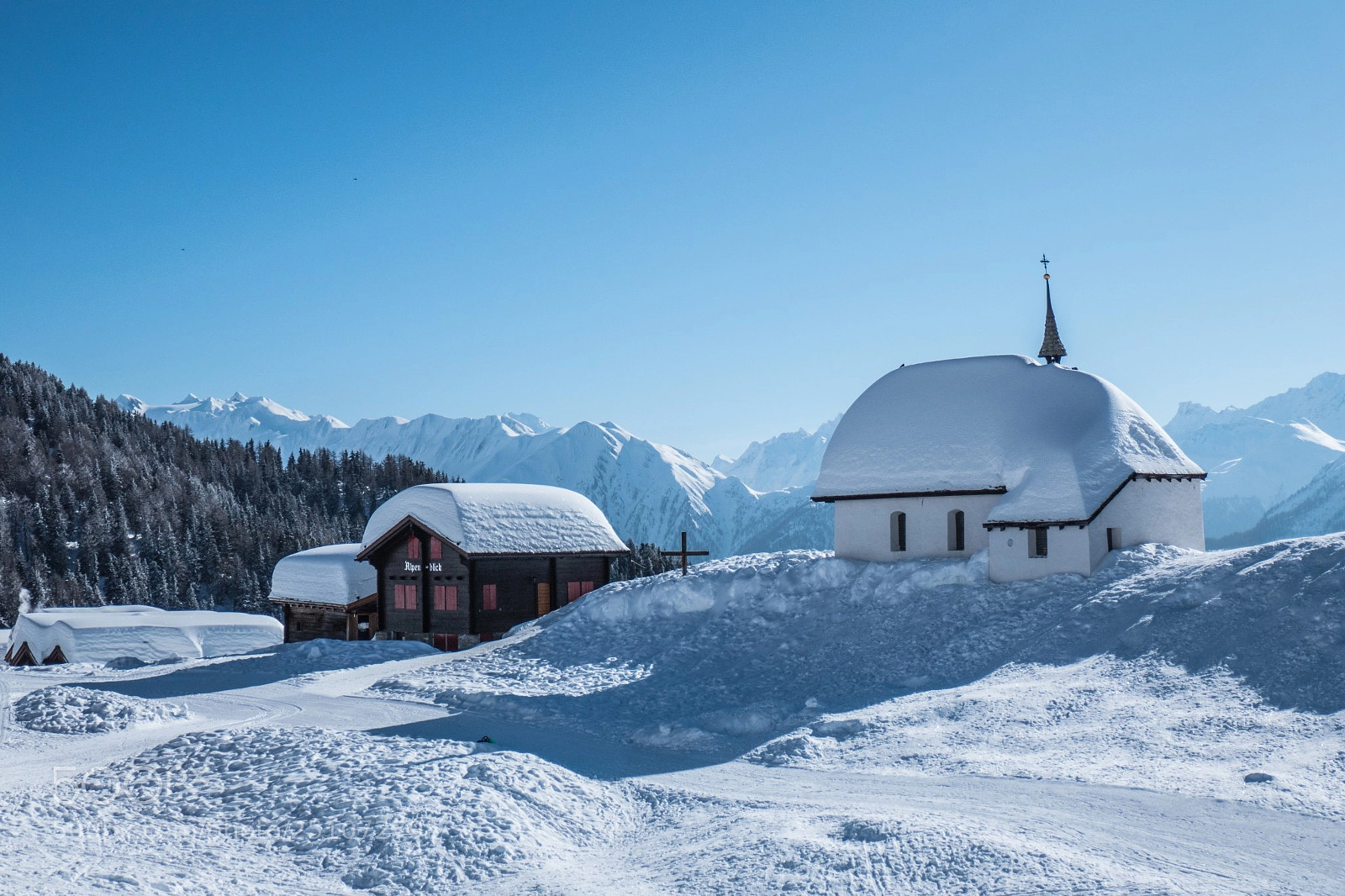 Panasonic DMC-TZ101 sample photo. Bettmeralp, kirche photography