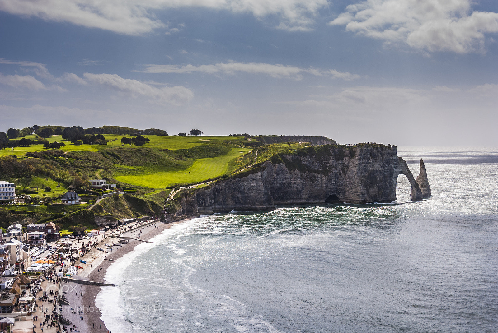 Nikon D60 sample photo. Sunny cliffs in etretat photography