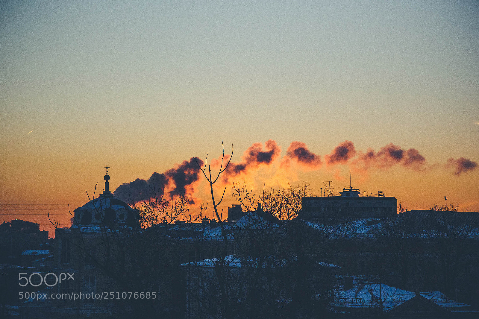 Canon EOS 60D sample photo. Moscow sunrise photography