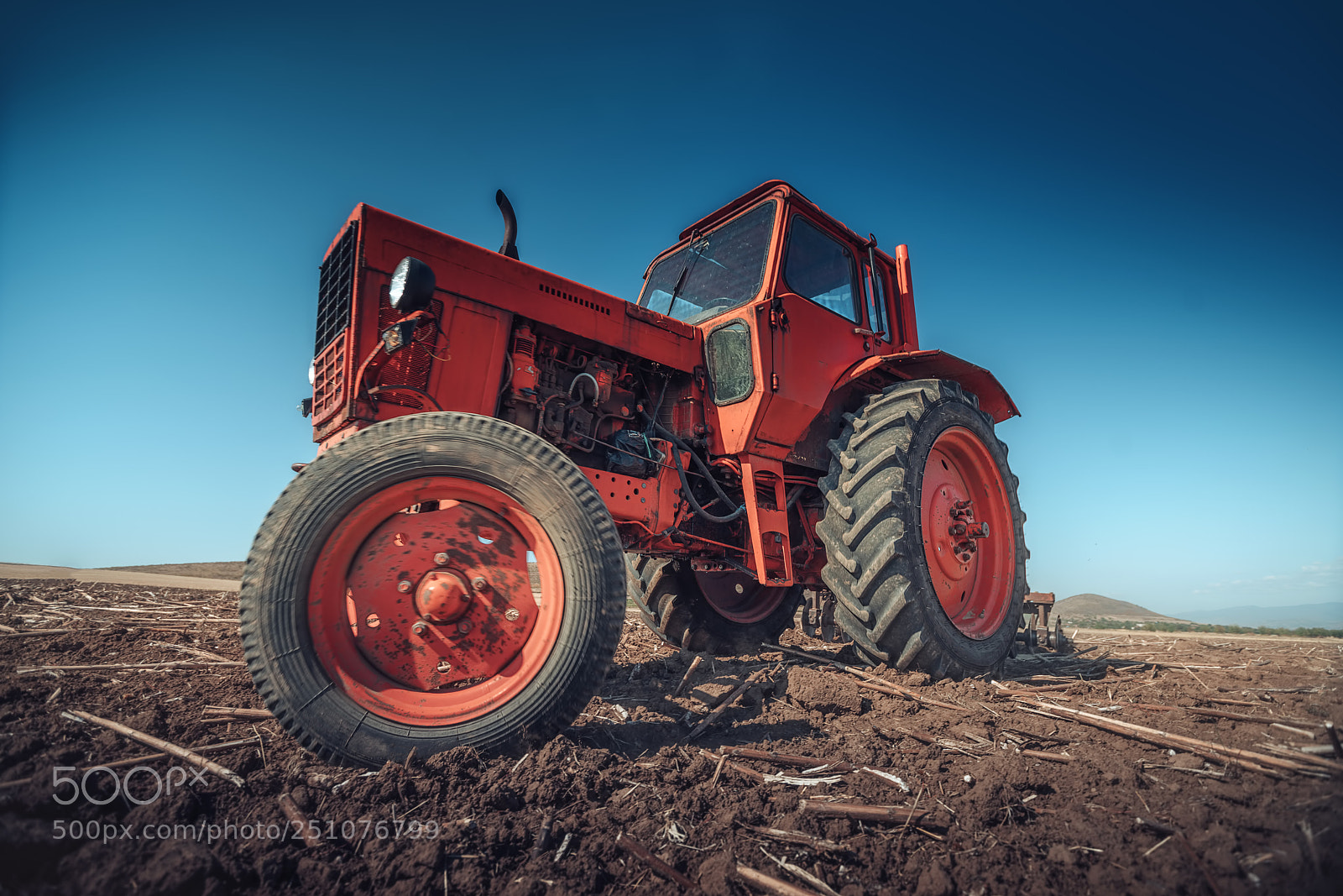 Sony a7R II sample photo. Farmer in tractor preparing photography