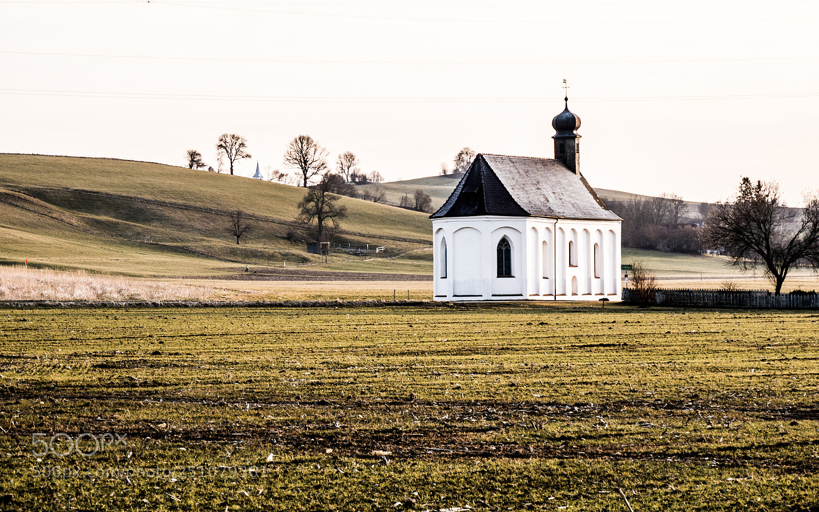 Panasonic DMC-G70 sample photo. Chapel on field photography