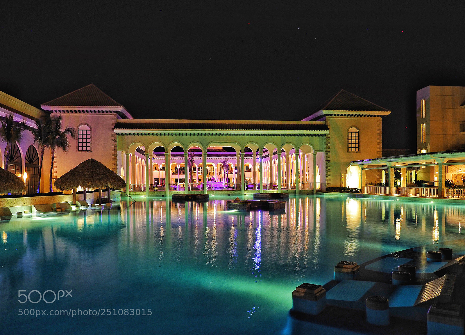 Olympus OM-D E-M1 Mark II sample photo. Lit up pool  photography
