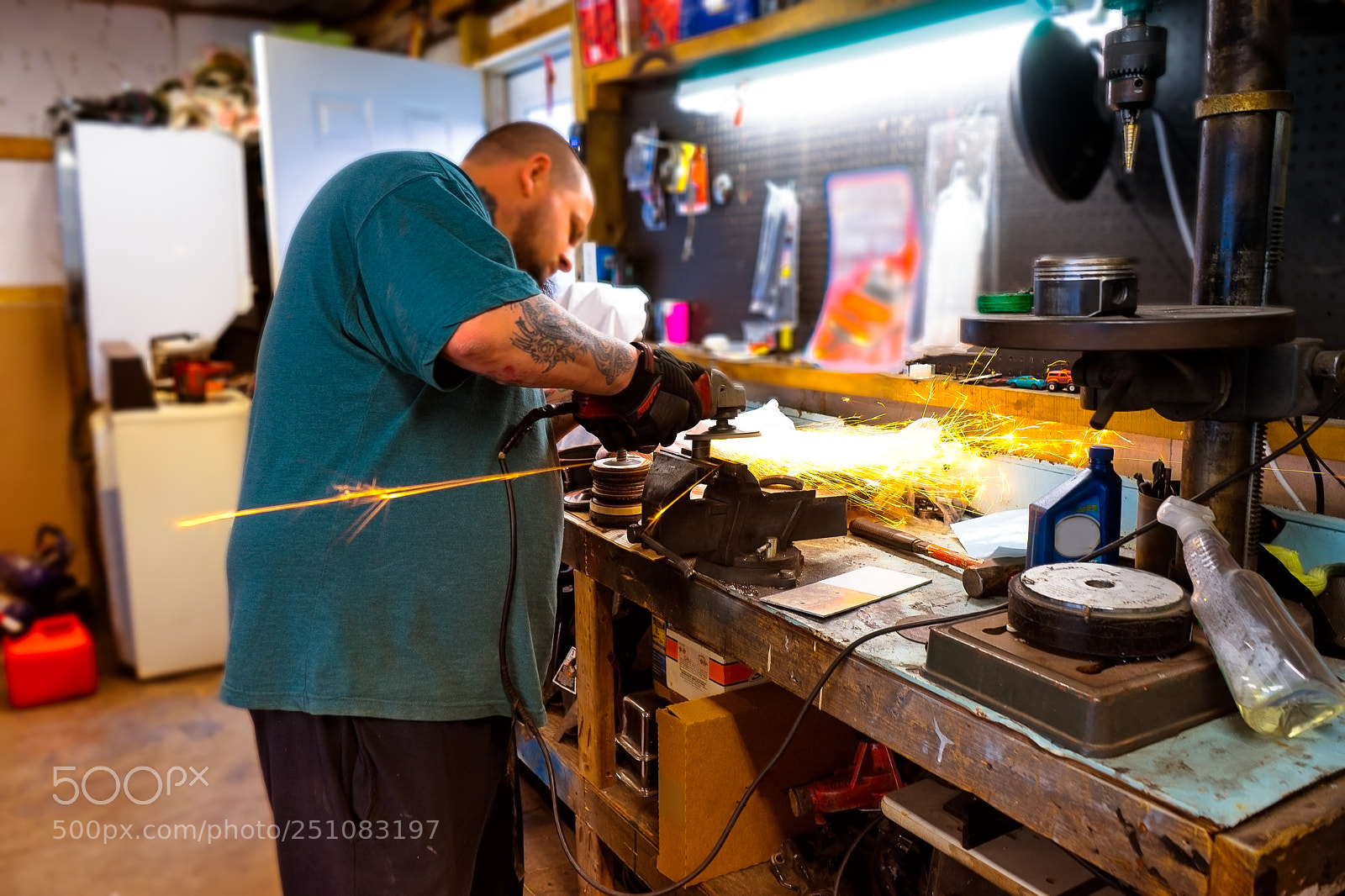 Sony a7 sample photo. Diy in the garage photography