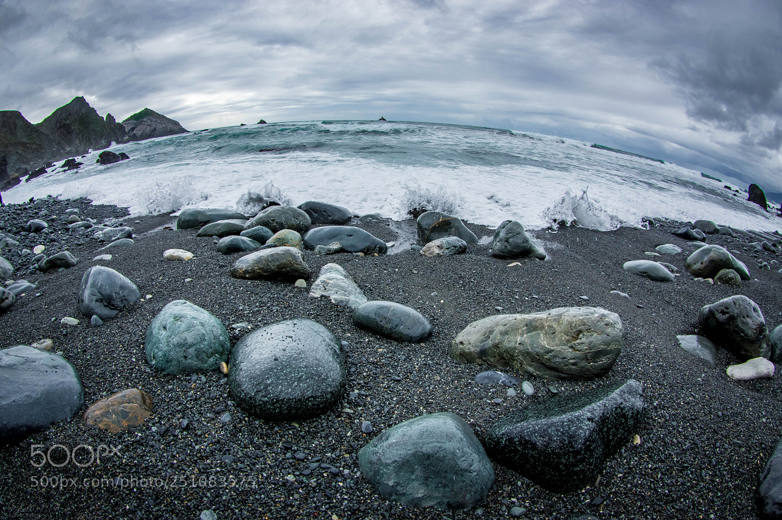 Pentax K-3 sample photo. Black beach photography