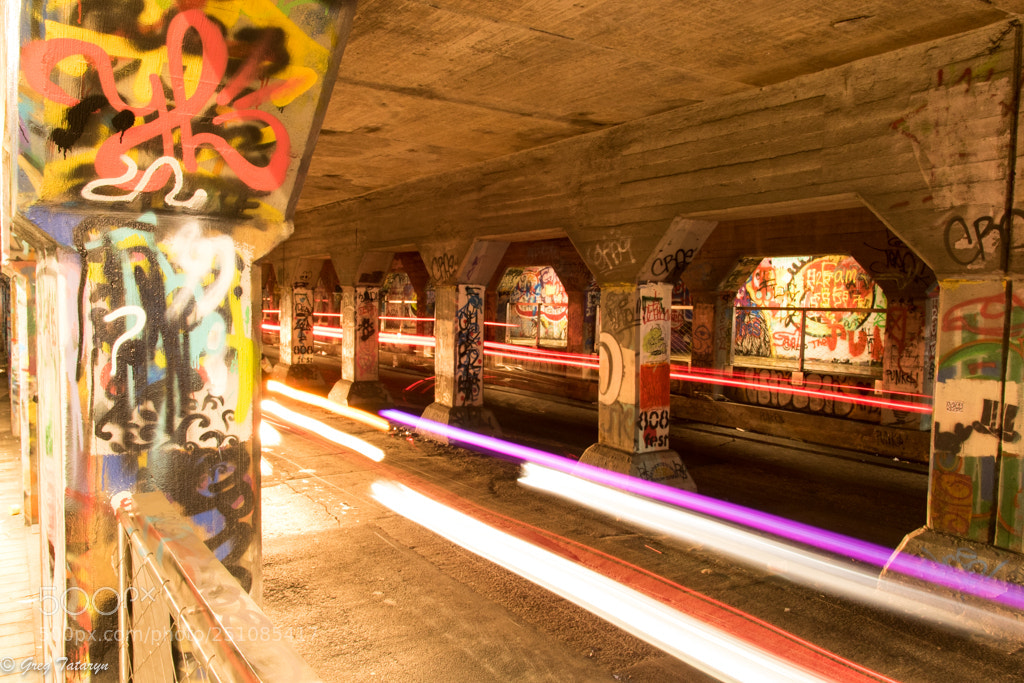 Canon EOS 7D Mark II sample photo. Krog street lights photography