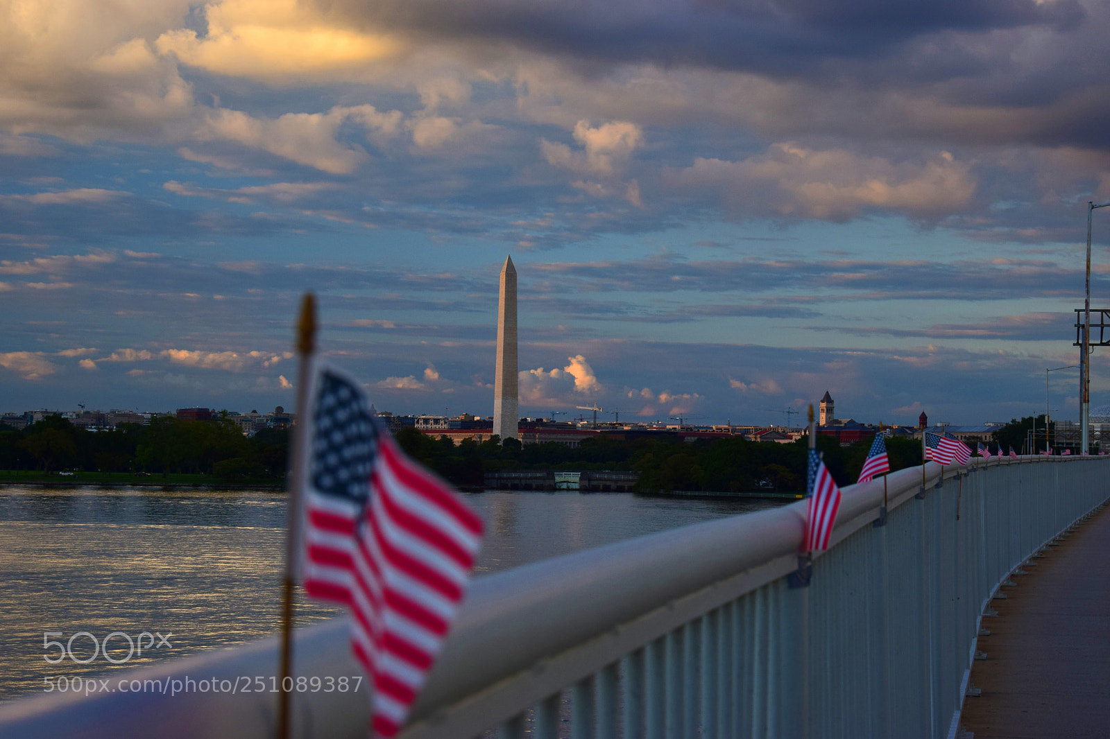 Nikon D5300 sample photo. Patriotic bridge photography