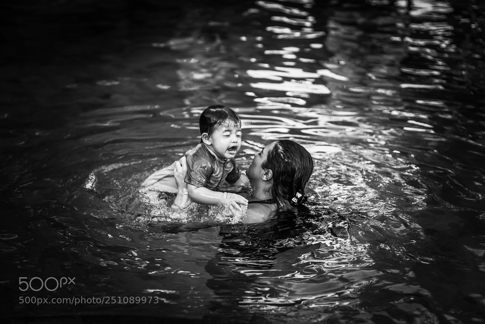 Sony a7R III sample photo. Arsya belajar berenang photography