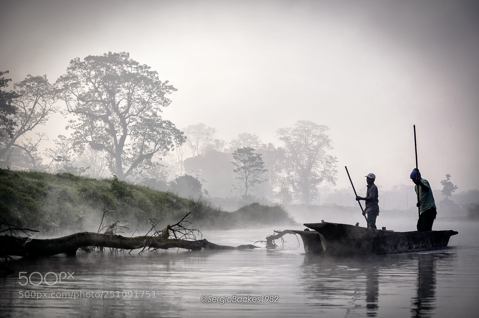 Nikon D90 sample photo. Canoe riders in rapti photography