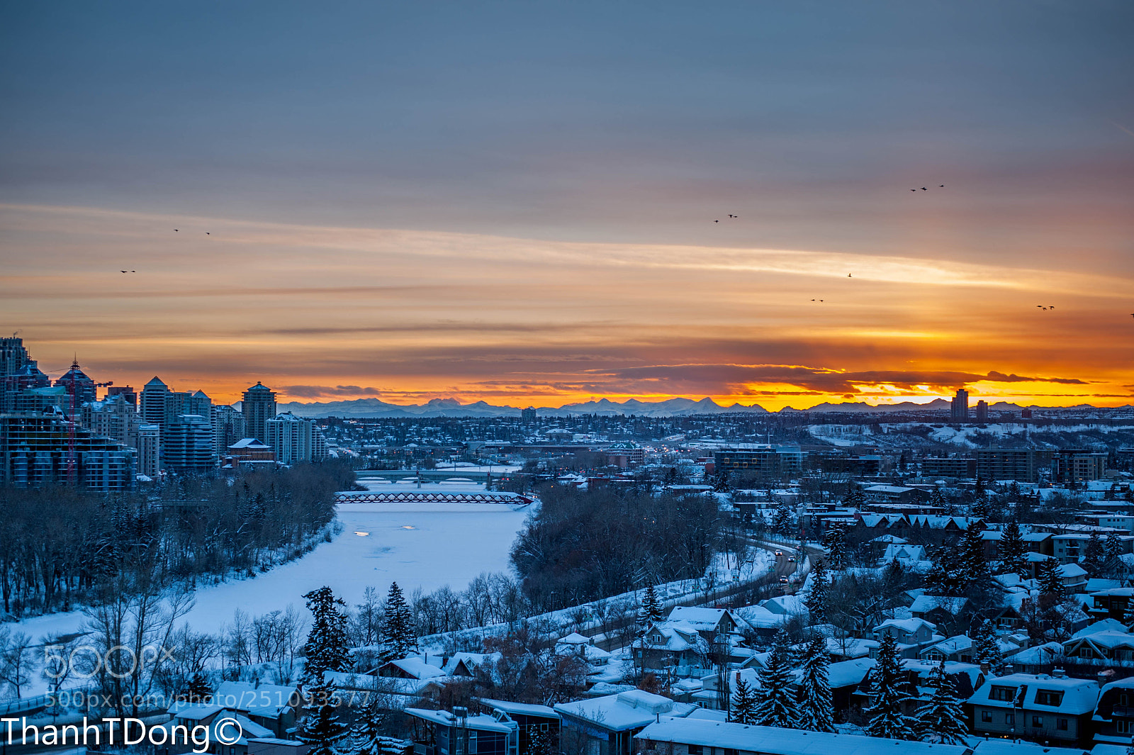 Nikon D700 sample photo. Winter sunset photography