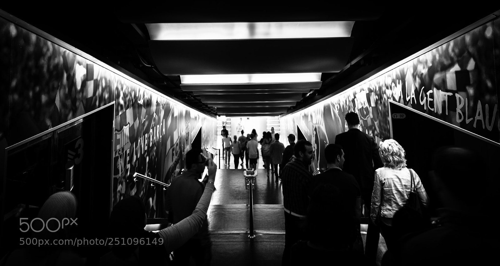 Nikon D7100 sample photo. Camp nou tunnel photography
