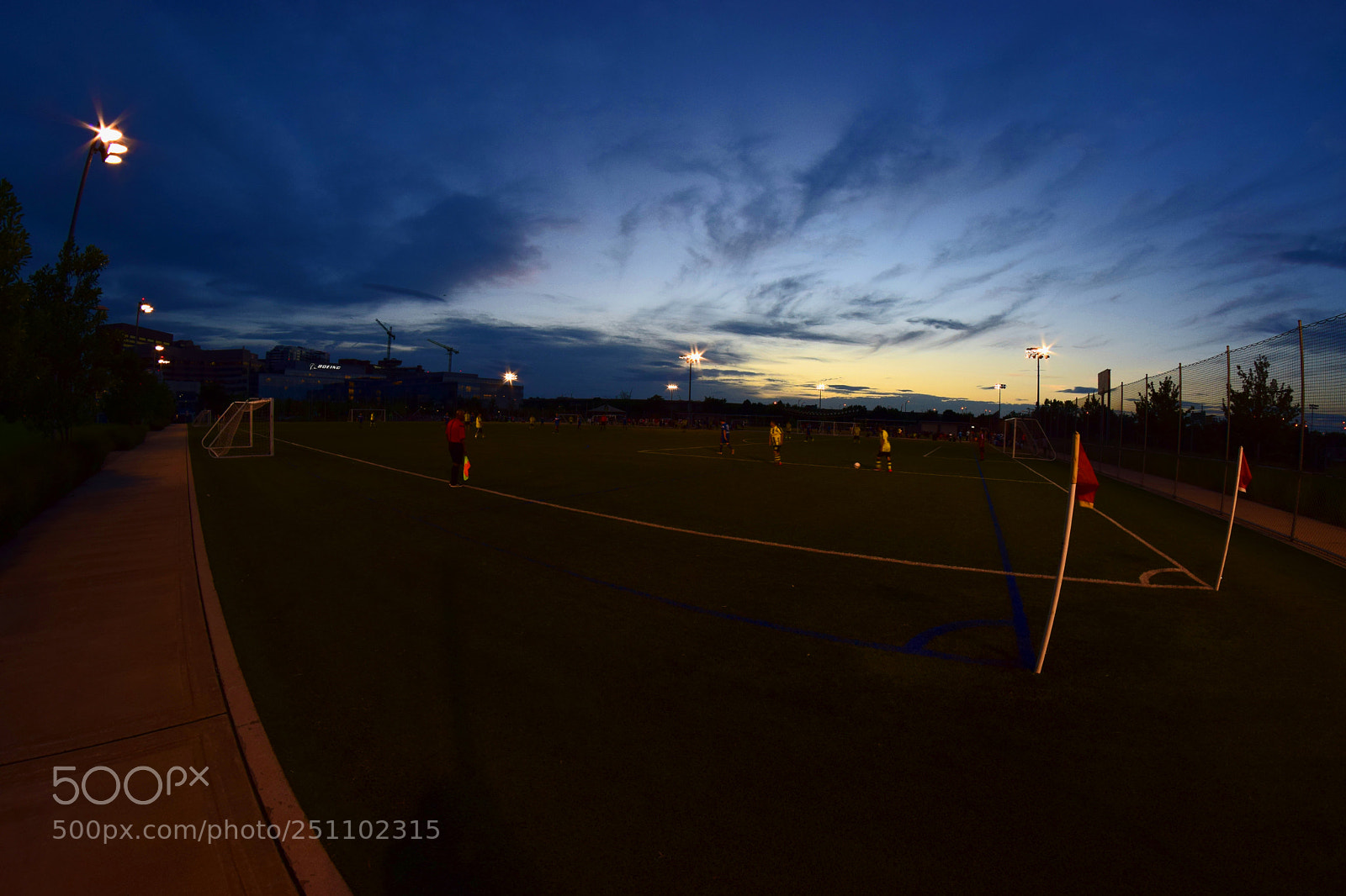 Nikon D5300 sample photo. Sideline sunset photography