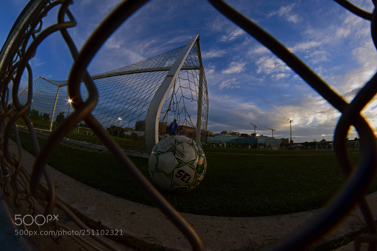 Nikon D5300 sample photo. Sunset soccerball photography