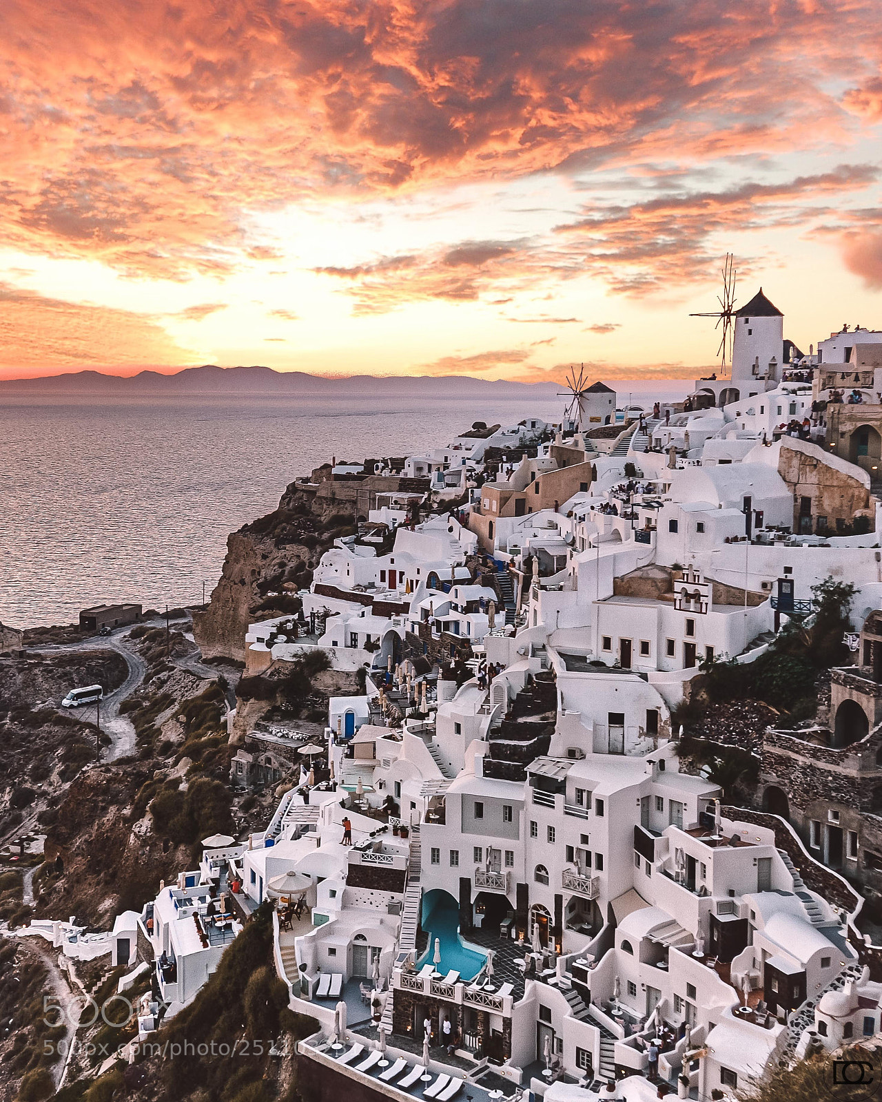 Sony a6000 sample photo. Santorini sunset photography