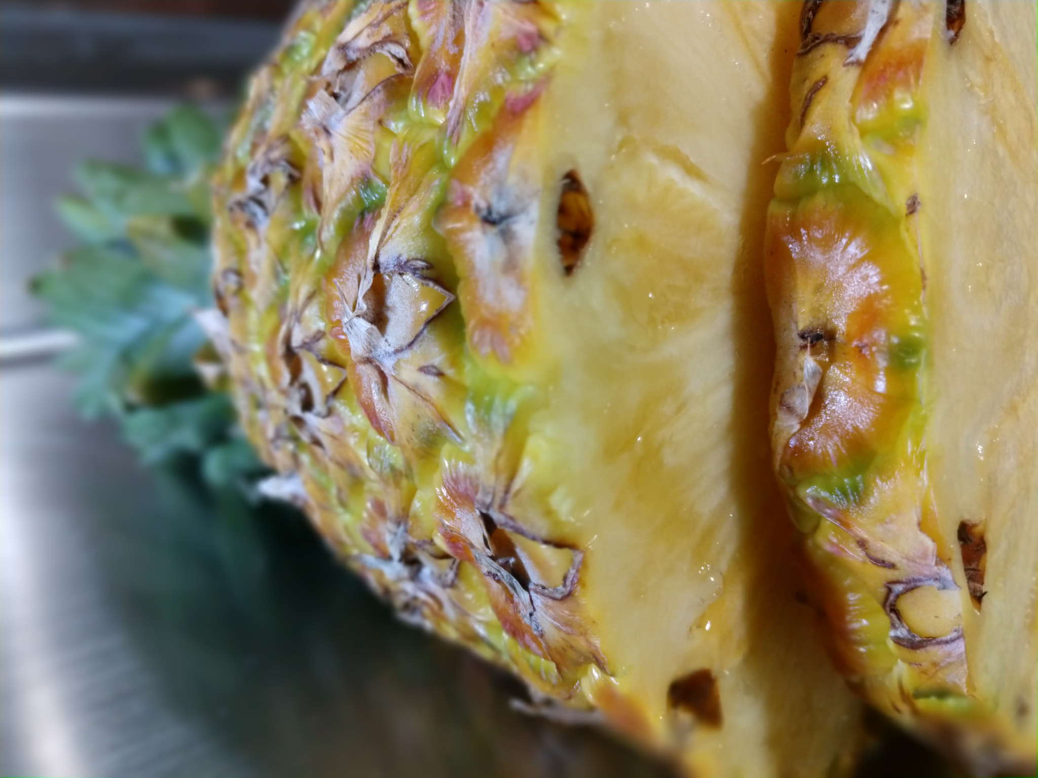 Motorola Moto Z (2) sample photo. Pineapple macro photography