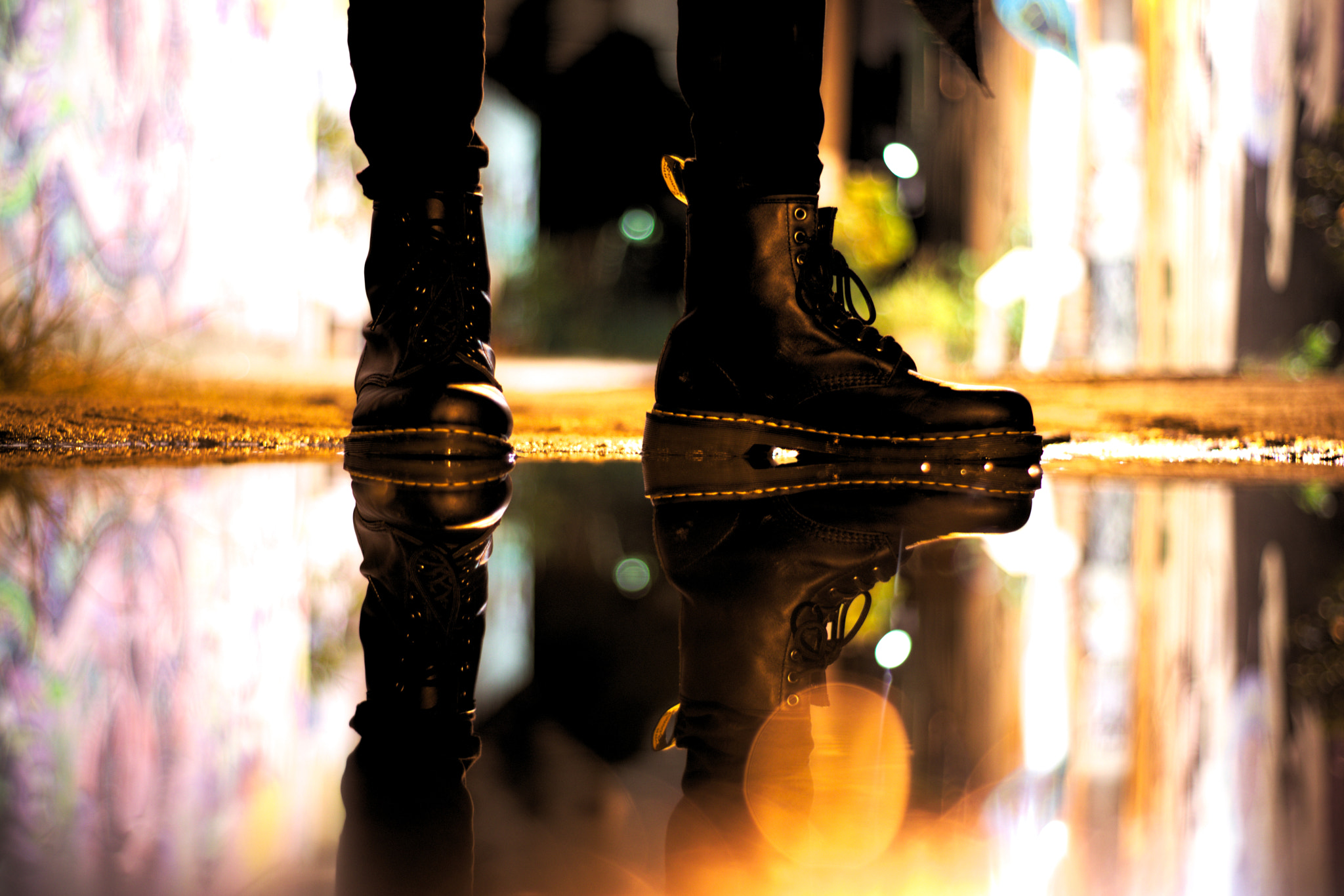 Canon 50mm sample photo. Back boots photography