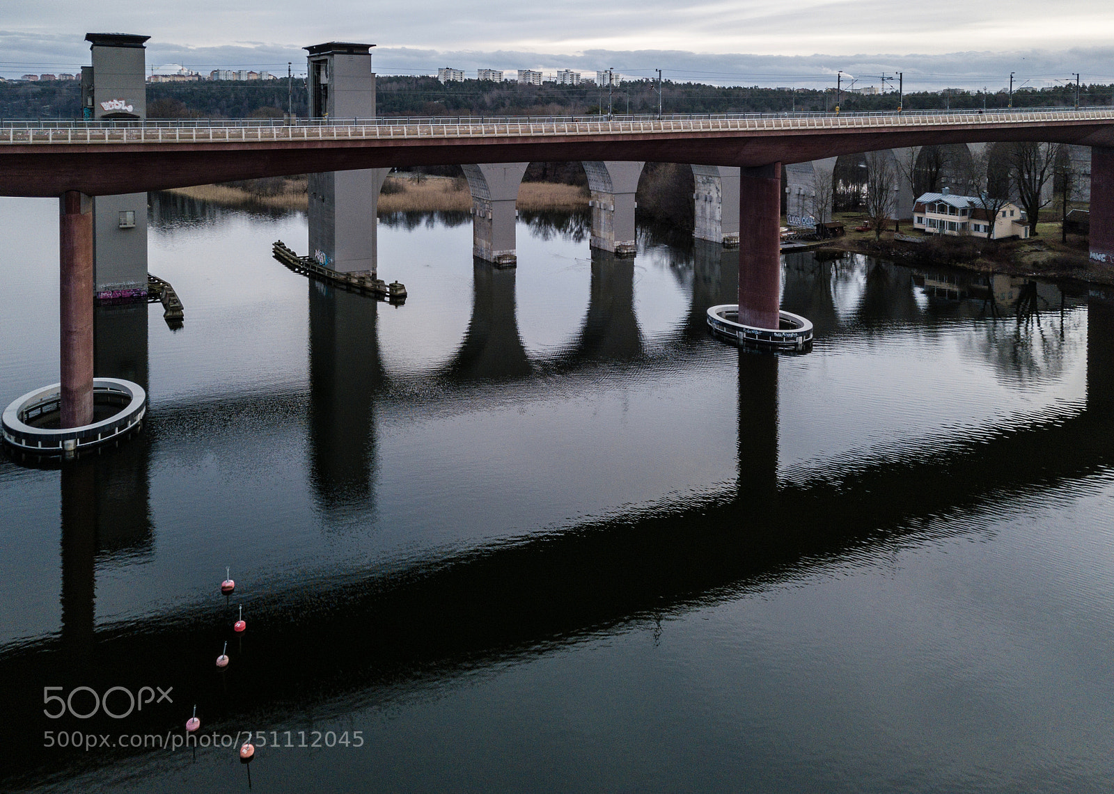 DJI FC220 sample photo. Bridges photography