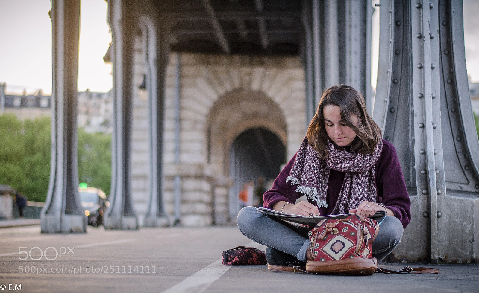 Nikon D5100 sample photo. Drawing paris photography