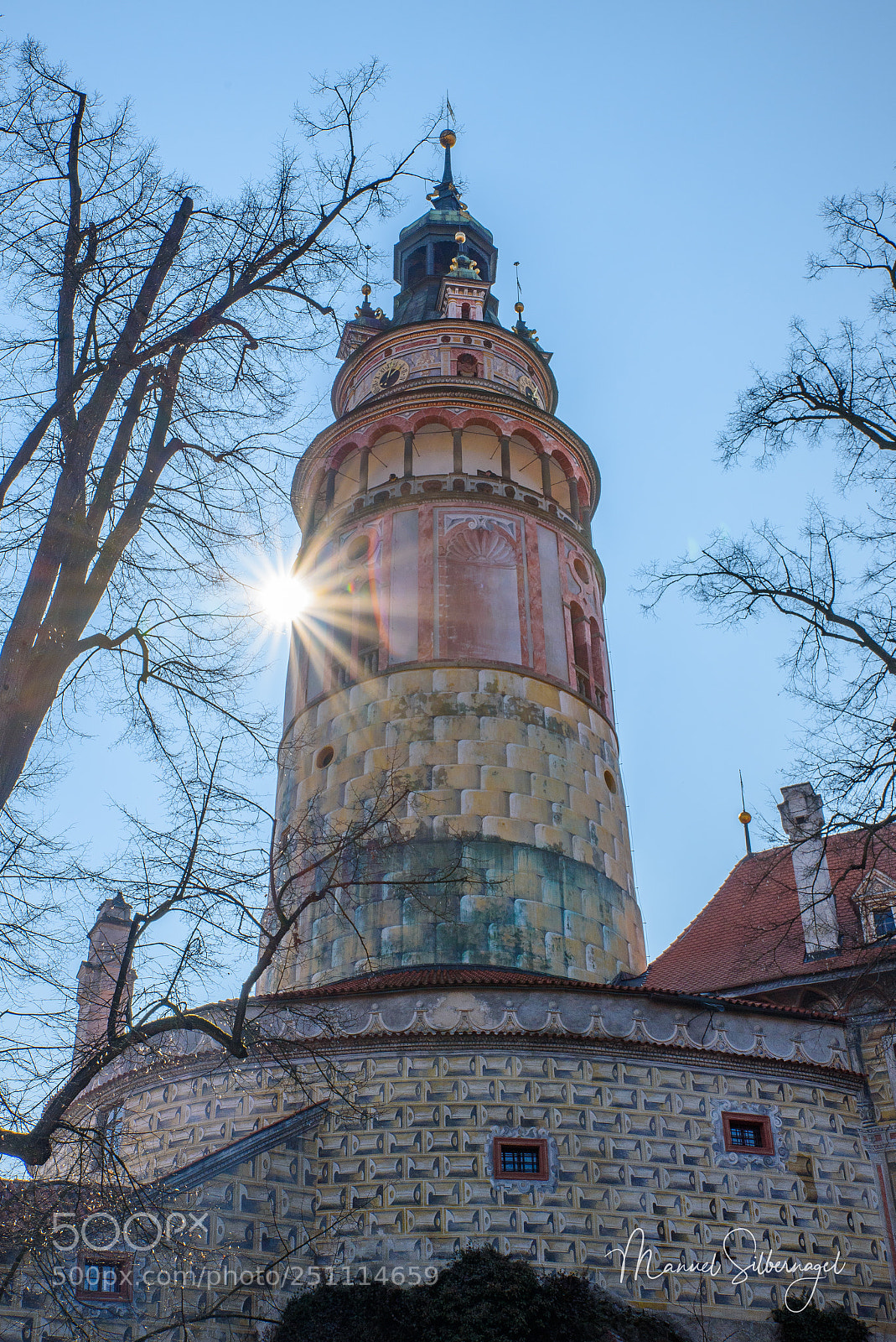 Nikon D750 sample photo. Krumlov castle tower photography
