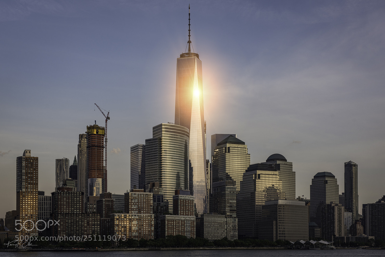 Nikon D810 sample photo. One world trade sunset photography