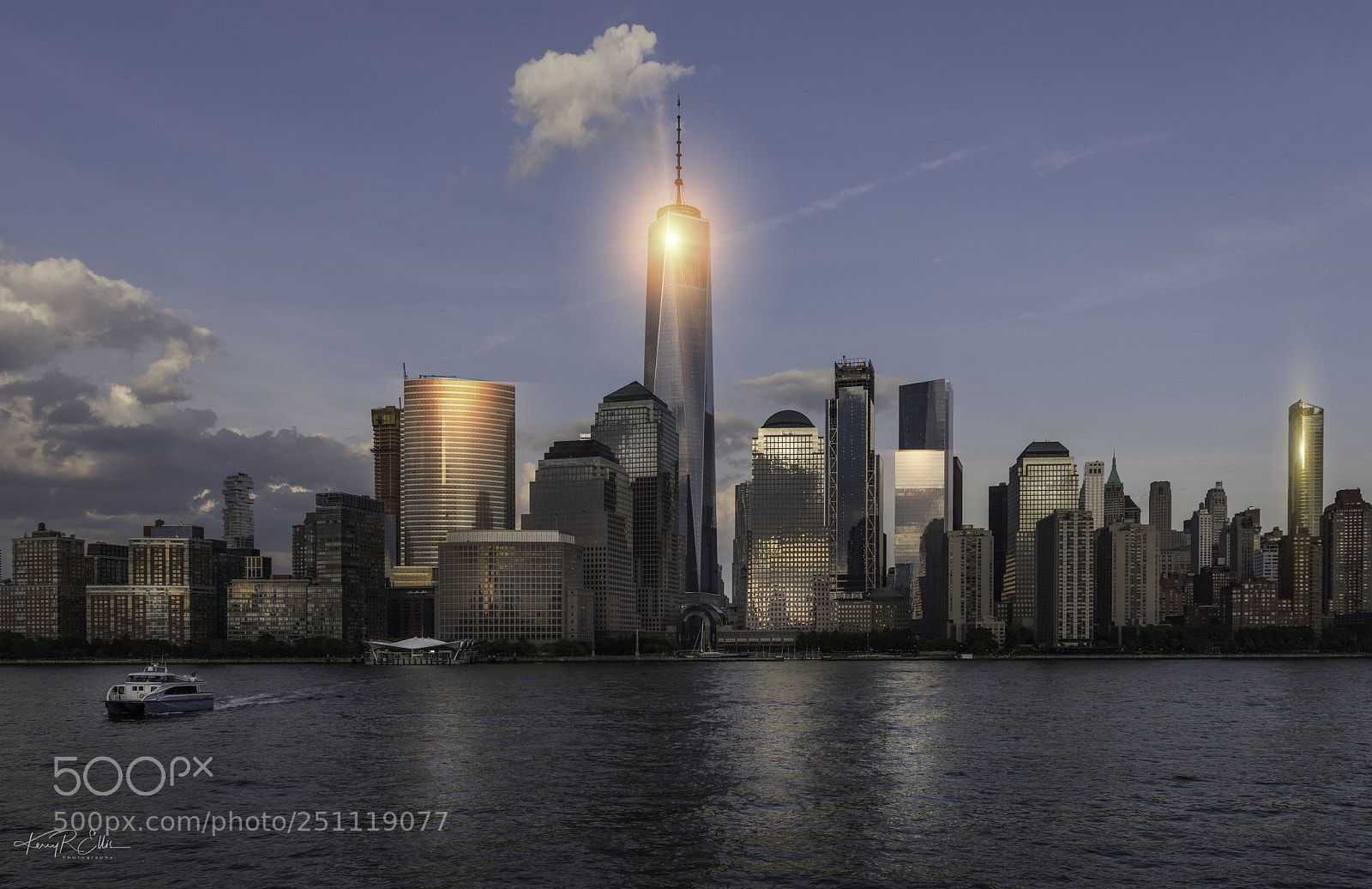 Nikon D810 sample photo. One world trade sunset photography
