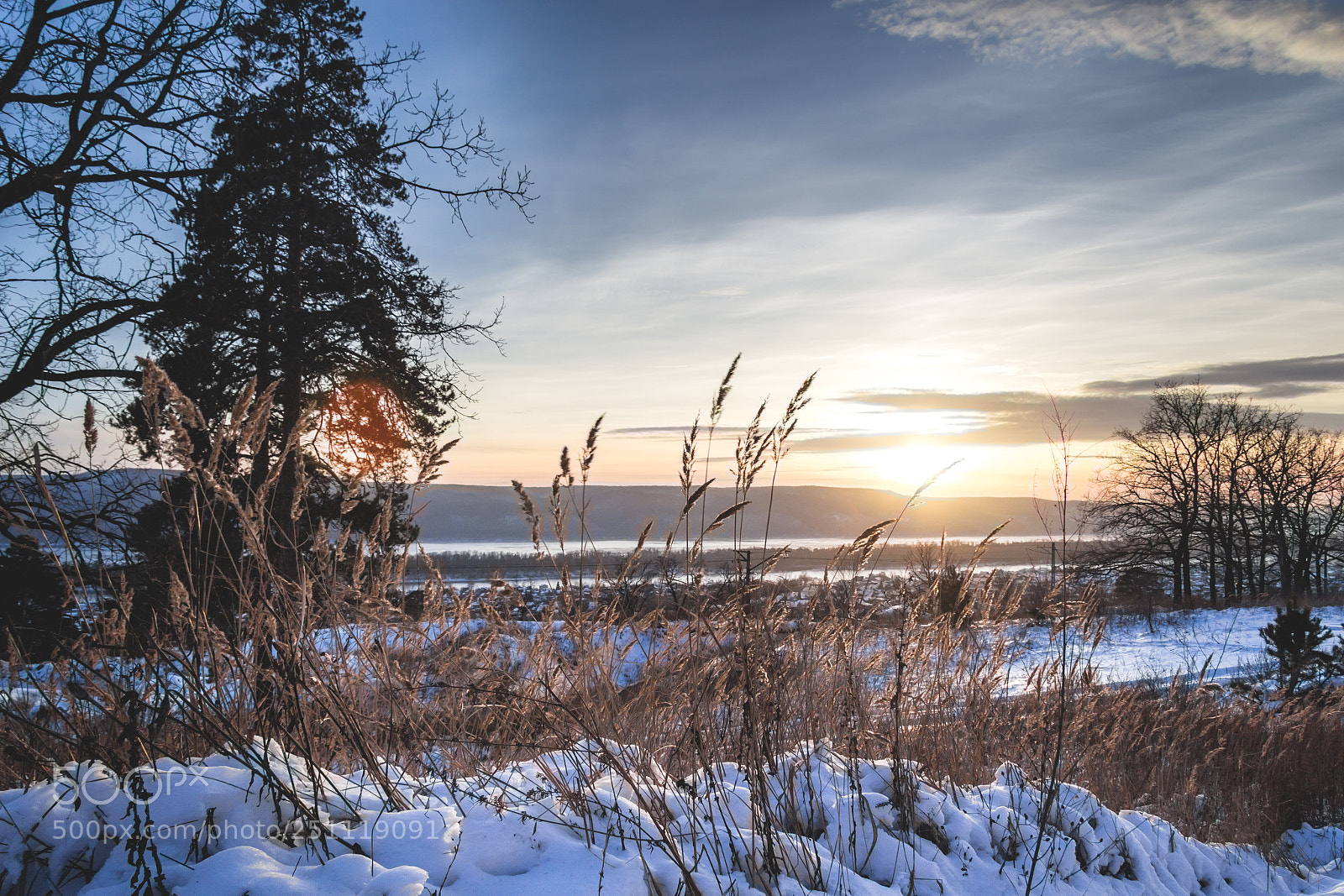 Canon EOS 60D sample photo. Winter sunset photography