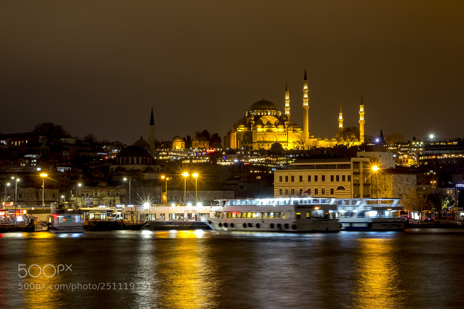 Canon EOS 60D sample photo. Illuminated istanbul at night. photography