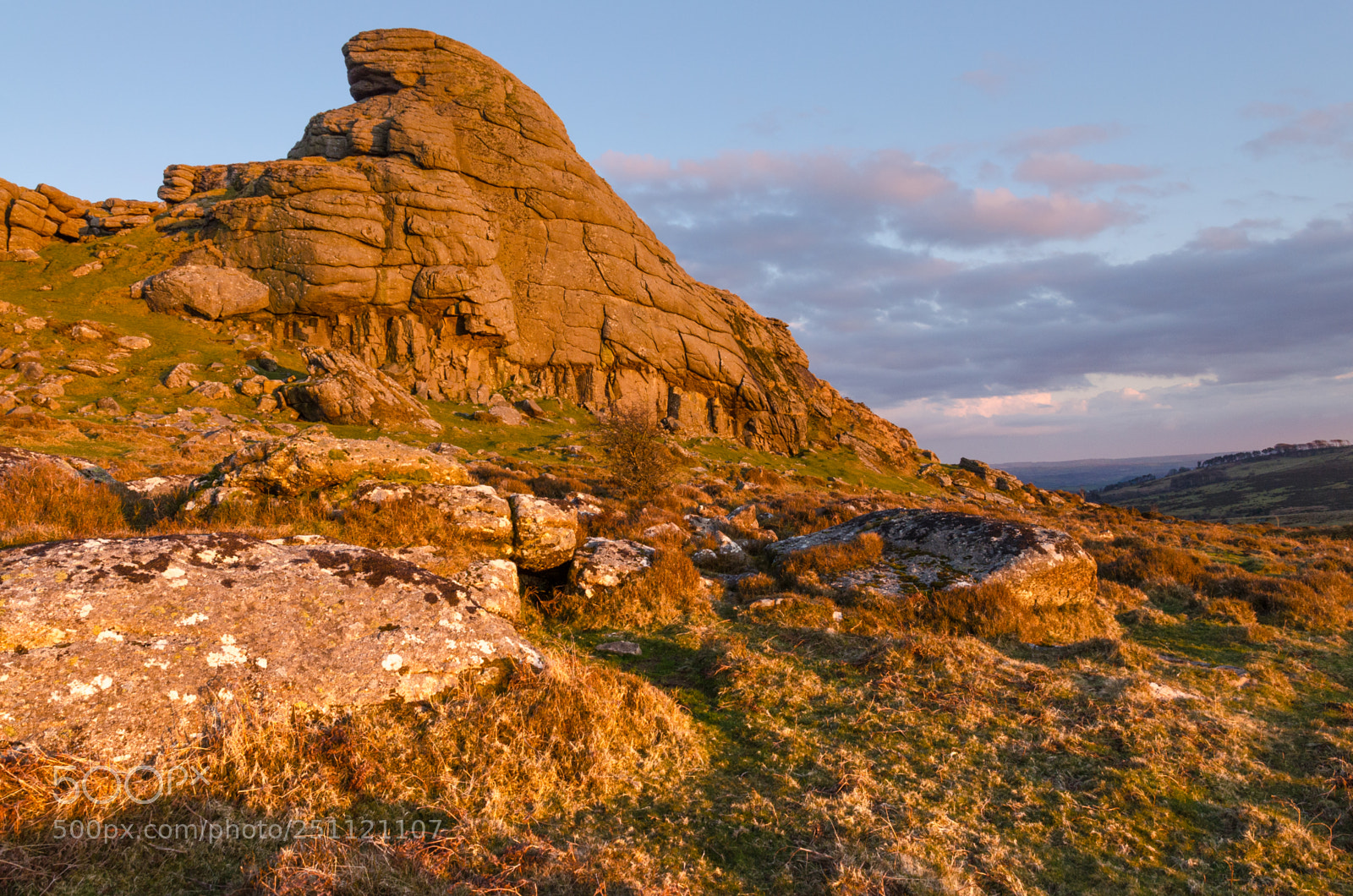 Nikon D5100 sample photo. Haytor rocks sunset photography
