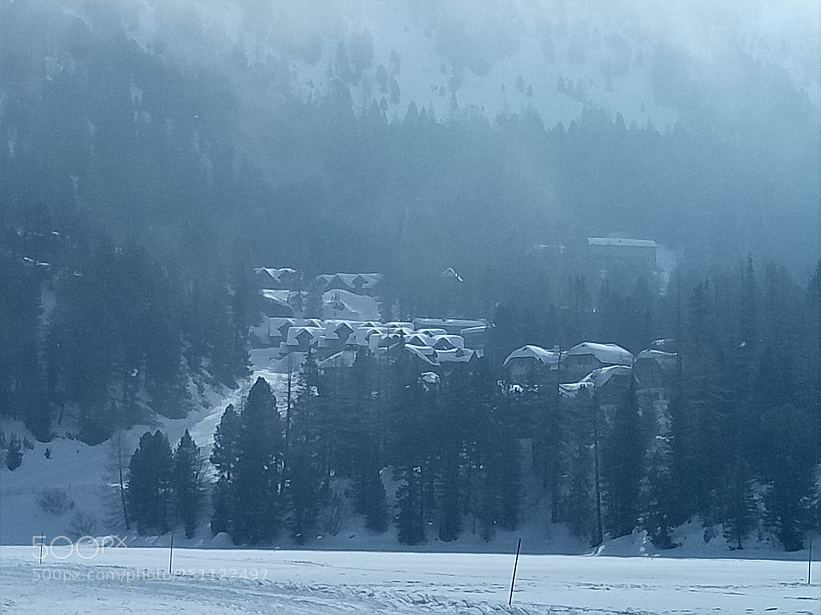 OPPO A1601 sample photo. Foggy winterscape photography